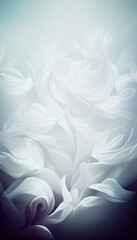 Floral themed abstract 3D background.