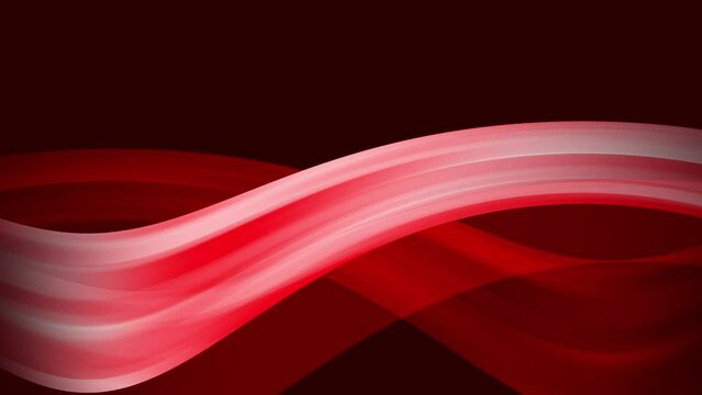 Abstract Red Wave Background, Abstract loop video. Red background moving beautifully