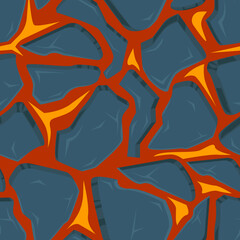 Cartoon game background Seamless Pattern. Vector illustration