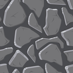 Stone background Seamless Pattern. Vector illustration