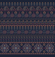 Floral vector motif design 