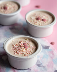 Mousse dessert for Valentine's Day