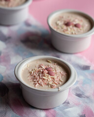 Mousse dessert for Valentine's Day