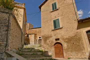 Fototapeta na wymiar Borgo medievale di Navelli.Abruzzo, Italy