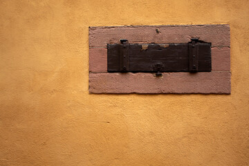 Object on the isolated yellow wall background