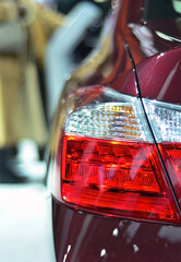 Rear taillight of a new car 
