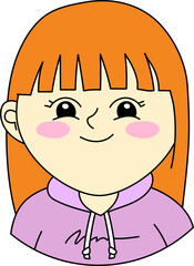 girl kid avatar character emotion