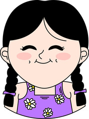 girl kid avatar character emotion