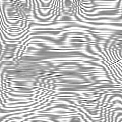 Wave Stripe Background. Grunge Line Textured Pattern.