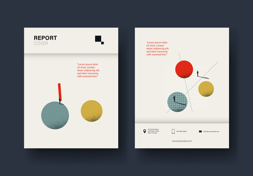 Business Solution Report Cover Layout