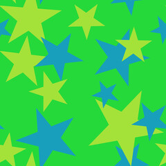 Fototapeta na wymiar illustration of a seamless pattern of stars and geometric pattern