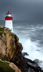 lighthouse on a cliff
