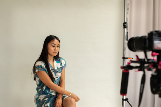 Asian business woman studio photos