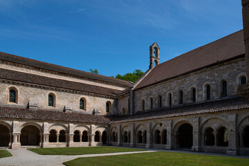 Fototapeta premium Architecture of the Cistercian Abbey of Fontenay in Burgundy, France