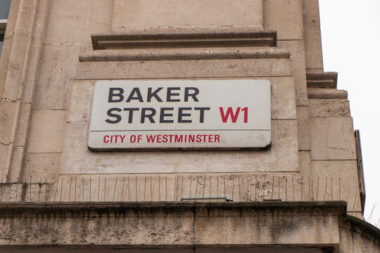 Baker Street Sign in London UK Westminster