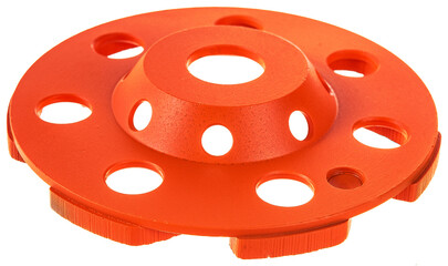 saw blade multicolored on a white background