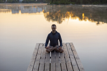 man meditating
