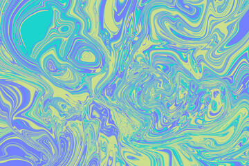 Abstract turquoise, green and blue background. Pastel pattern. Trendy neon abstract texture