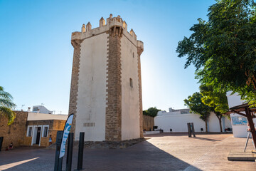 Torre de Guzman in the tourist town of Conil de la Frontera, Cadiz. Andalusia © unai