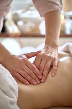 Woman Having A Belly Massage