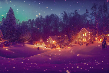 Naklejka premium Weihnachtsstimmung - Advent - AI Digital generated - Illustartion