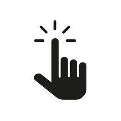 Hand on a white background. Vector illustration