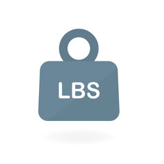 LBS dumbbells on a white background isolated. Gym business concept. Vector illustration