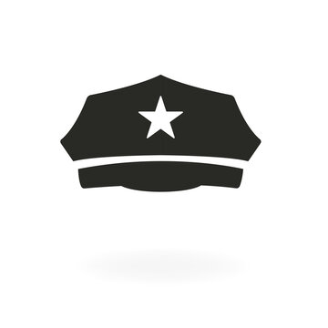 recommend clip art: A policeman's cap. Vector illustration