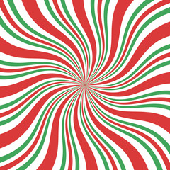 Vector Christmas background. Candy cane, lollipop pattern.