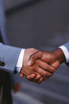 Greeting of business partners  