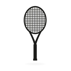 Racket on a white background. Vector illustration