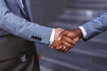 Businessmen shaking hands 