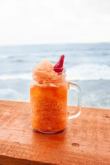 Mariscos en la playa de El Salvador 