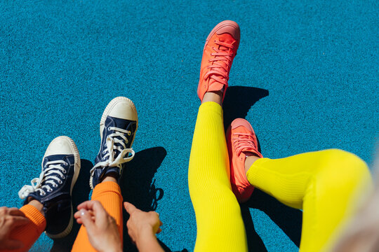 Bright sportswear.