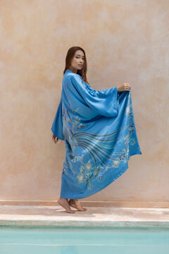 Young designer in Kimono