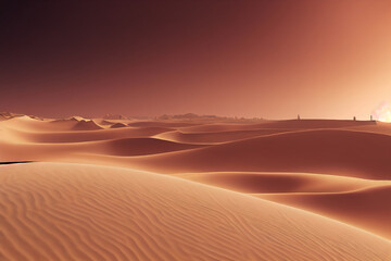 Plakat desert sand dunes