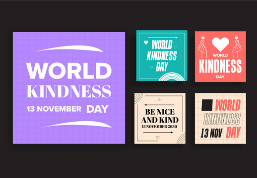 World Kindness Day Post Layouts