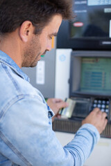 the man pays for fuel with a credit card