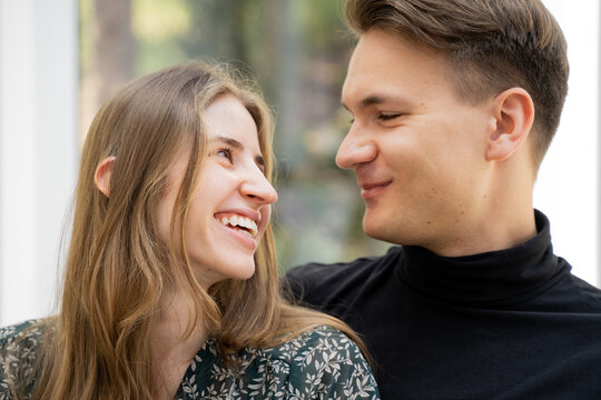 Young Couple Laughing 