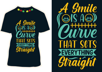 World Smile Day T-shirt Design
