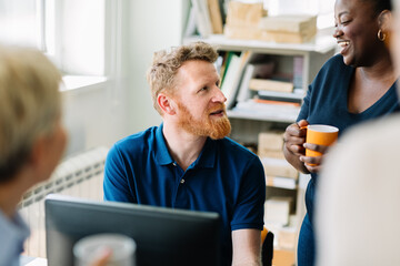 Colleagues Having Break at Work