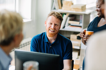 Colleagues Having Break at Work