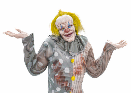 bad clown just do not care