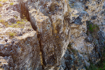 Wild rocky and mountainous nature of Eastern Europe. Landscape background