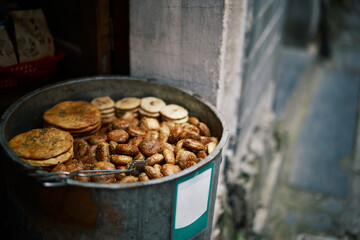 Various Wheat Products For Sale With QR Code For Scanning.