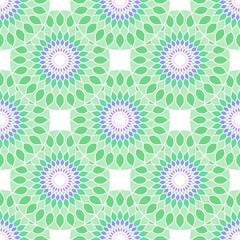 Abstract geometric floral seamless circle flower pattern for wrapping paper and clothes print and kids accessories