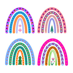 Christmas rainbow set.