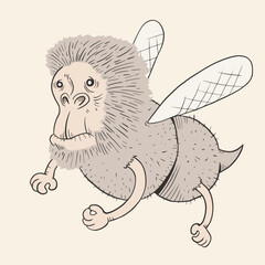 Design of mutant insect flying