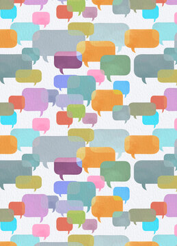All that Talk! many conversations, an illustrated pattern