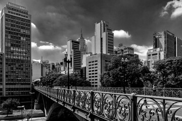 Ponte Santa Efigênia (Ifigênia) em São Paulo.